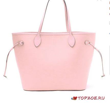 LV NEVERFULL MM M41091 ROSE CLAIRE Tote Bag Epi Leather SIZE 32 CM - 1
