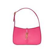 YSL LE 5 À 7 HOBO BAG IN SMOOTH LEATHER PINK 25CM - 1