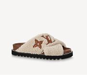 LV PASEO FLAT COMFORT MULE NUDE - 1