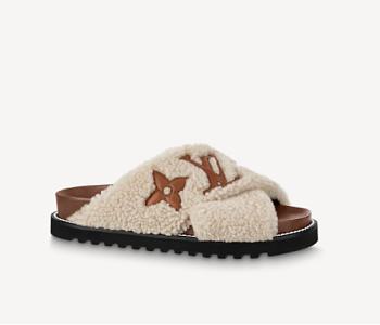 LV PASEO FLAT COMFORT MULE NUDE