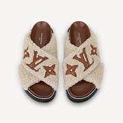 LV PASEO FLAT COMFORT MULE NUDE - 3
