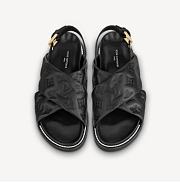 LV PASEO FLAT COMFORT SANDAL BLACK - 3