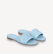 LV REVIVAL FLAT MULE BLUE - 5