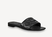 LV REVIVAL FLAT MULE BLACK - 1