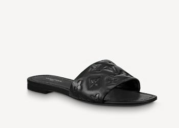 LV REVIVAL FLAT MULE BLACK