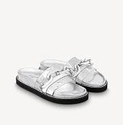 LV SUNSET FLAT COMFORT MULE WHITE - 5