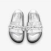 LV SUNSET FLAT COMFORT MULE WHITE - 4