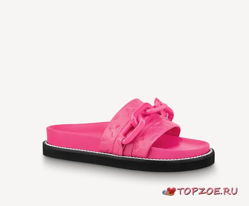 LV SUNSET FLAT COMFORT MULE PINK - 1