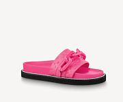 LV SUNSET FLAT COMFORT MULE PINK - 1