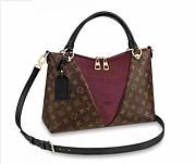 LV V TOTE MM BURGENDY m43951 - 1