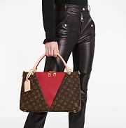 LV V TOTE MM BURGENDY m43951 - 3
