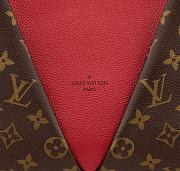 LV V TOTE MM BURGENDY m43951 - 2