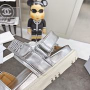 DIOR ACT SANDAL SILVER - 5