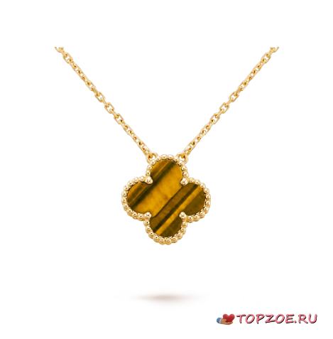 Van Cleef & Arpels Vintage Alhambra pendant Tiger Eye - 1