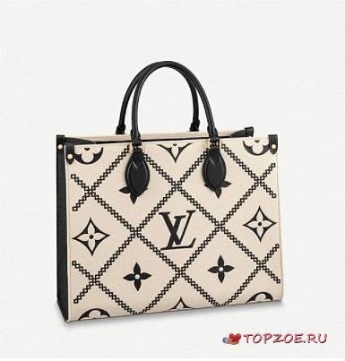 LV ONTHEGO MM M46016 WHITE 35CM - 1