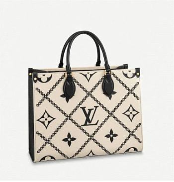 LV ONTHEGO MM M46016 WHITE 35CM