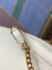 CHANEL CC HOBO BAG CALFSKIN WHITE 28CM - 5