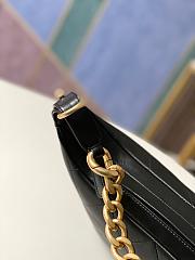 CHANEL CC HOBO BAG CALFSKIN BLACK 28CM - 6