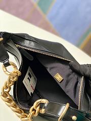 CHANEL CC HOBO BAG CALFSKIN BLACK 28CM - 2