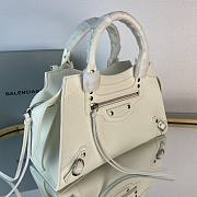 BALENCIAGA MOTORCYCLE MEDIUM BAG WHITE 22CM - 4