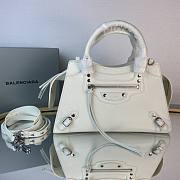 BALENCIAGA MOTORCYCLE MEDIUM BAG WHITE 22CM - 5