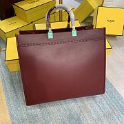 FENDI LARGE SUNSHINE BURGUNDY RED 40.5 CM - 6