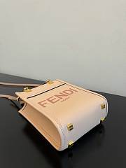 Fendi MINI Sunshine Shopper Cream Pink 13cm - 6