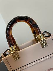 Fendi MINI Sunshine Shopper Cream Pink 13cm - 4