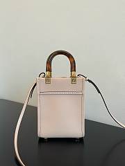 Fendi MINI Sunshine Shopper Cream Pink 13cm - 5