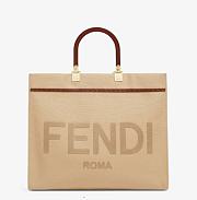 FENDI SUNSHINE LARGE CANVAS BEIGE 40CM - 1