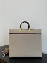 FENDI SUNSHINE LARGE CANVAS BEIGE 40CM - 5