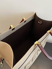 FENDI SUNSHINE LARGE CANVAS BEIGE 40CM - 4