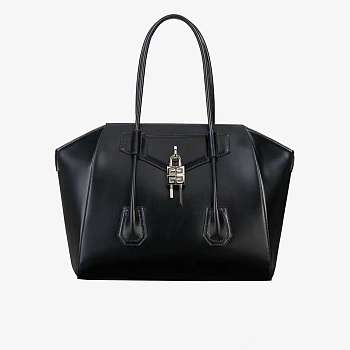 GIVENCHY ANTIGONA LOCK MEDIUM BAG BLACK 42CM