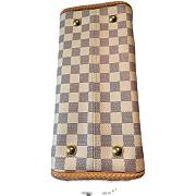 LV NEVERFULL CREAM WHITE CHECKERBOARD FRINGED NEVERFULL 32CM - 2