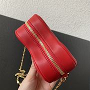 LV  Heart on Chain Monogram Red Lambskin 22CM - 4