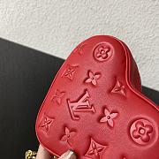 LV  Heart on Chain Monogram Red Lambskin 22CM - 6