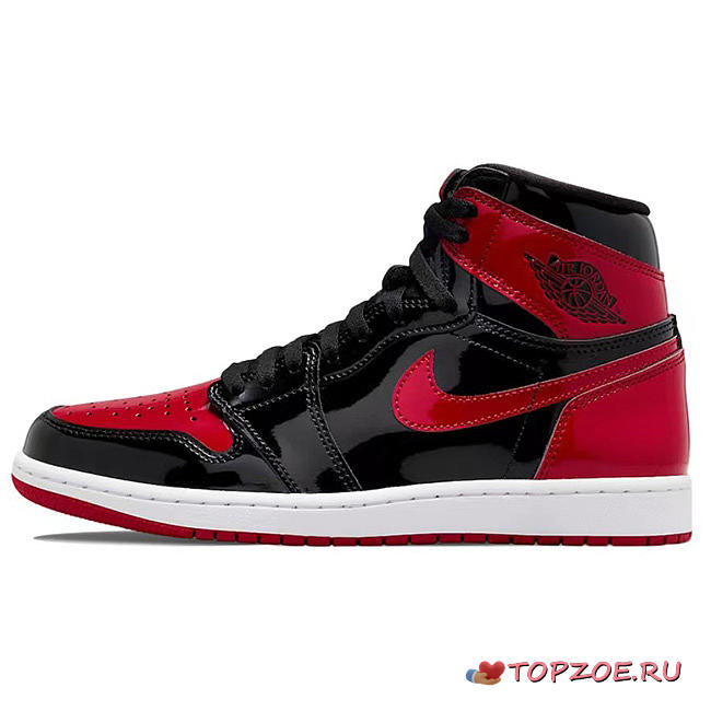 Air Jordan 1 Retro High OG Bred Patent - 1
