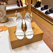 LV HEELS WHITE - 1