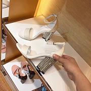 LV HEELS WHITE - 6