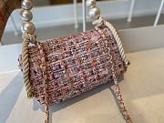 CHANEL Tweed Mini Pearl Handle Flap  - 6