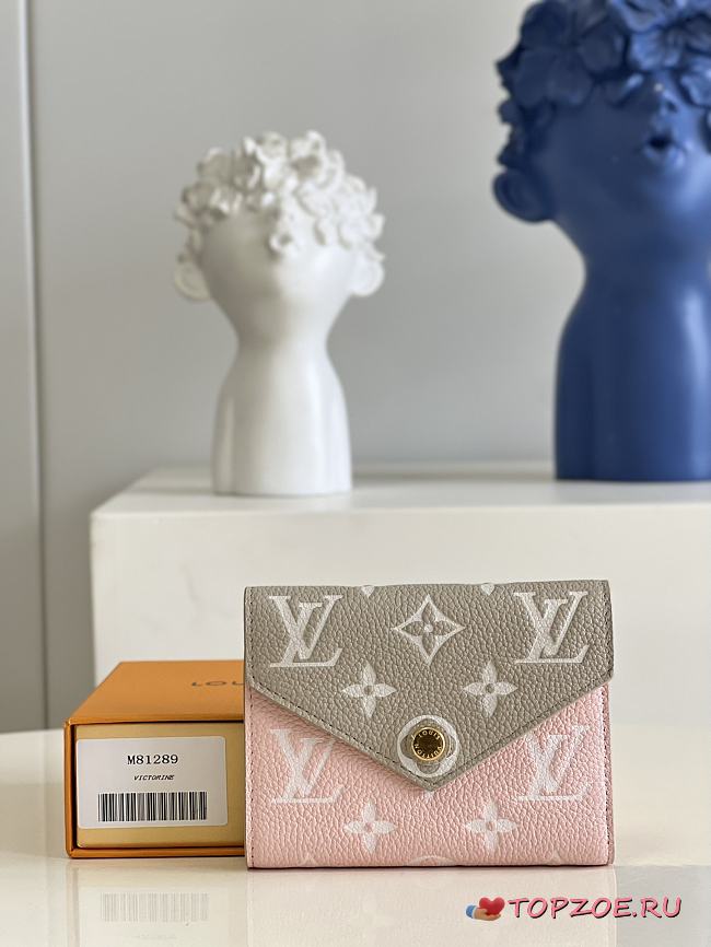 LV WALLET VICTORINE SPRING IN THE CITY PINK 12CM - 1