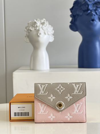 LV WALLET VICTORINE SPRING IN THE CITY PINK 12CM