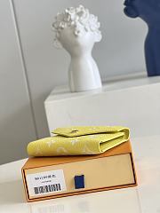 LV WALLET VICTORINE SPRING IN THE CITY YELLOW 12CM - 3
