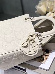 Dior Lady Ultramatte Cannage Calfskin My Abcdior Latte Shoulder Bag 20CM - 3