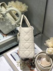 Dior Lady Ultramatte Cannage Calfskin My Abcdior Latte Shoulder Bag 20CM - 4