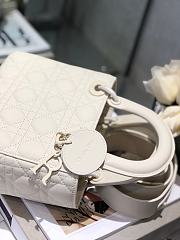 Dior Lady Ultramatte Cannage Calfskin My Abcdior Latte Shoulder Bag 20CM - 5