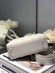 Dior Lady Ultramatte Cannage Calfskin My Abcdior Latte Shoulder Bag 20CM - 6