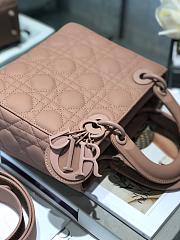 Dior Lady Ultramatte Cannage Calfskin My Abcdior Pink Shoulder Bag 20CM - 6
