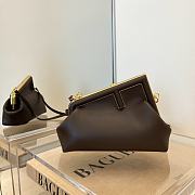 FENDI FIRST SMALL DARK BROWN 8BP129 SIZE 26 CM - 1