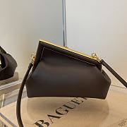 FENDI FIRST SMALL DARK BROWN 8BP129 SIZE 26 CM - 5